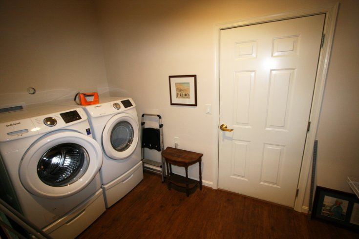 Utility room and pantry off kitchen